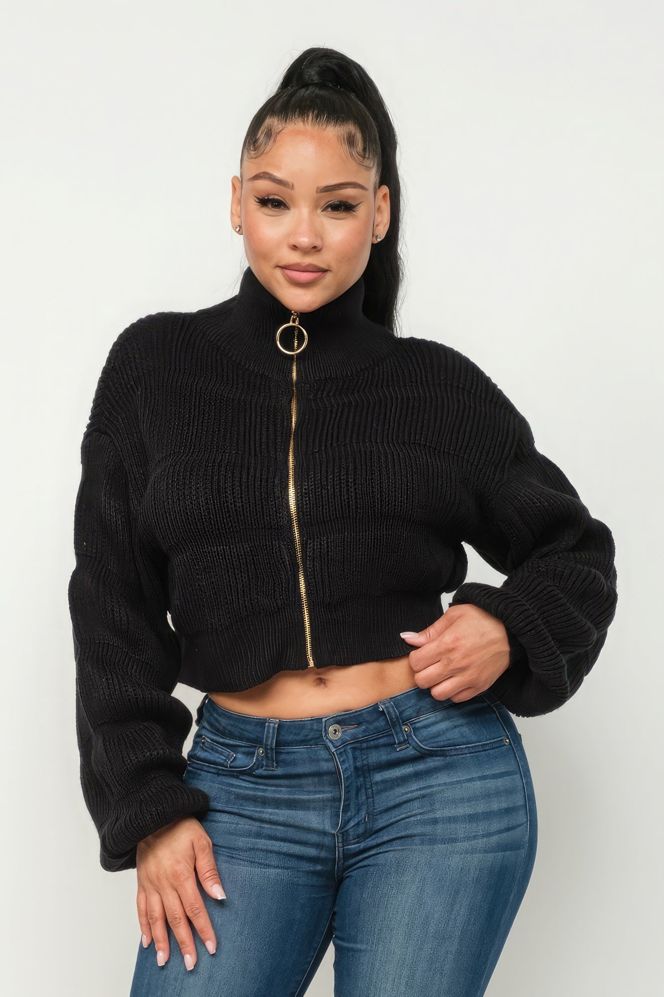 Zippered Temptation Sweater