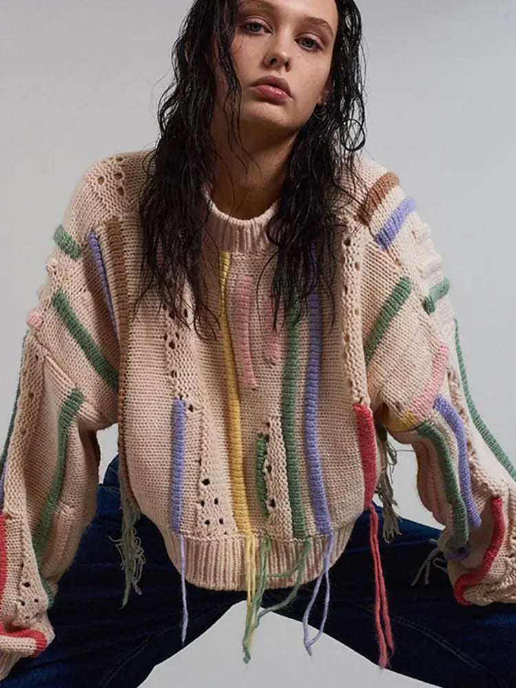 String Vibe Knitted Crop Top