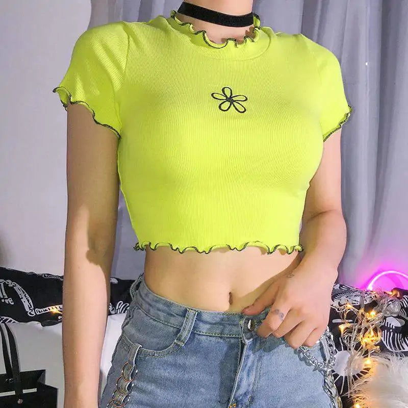 Floral Frenzy Crop Top