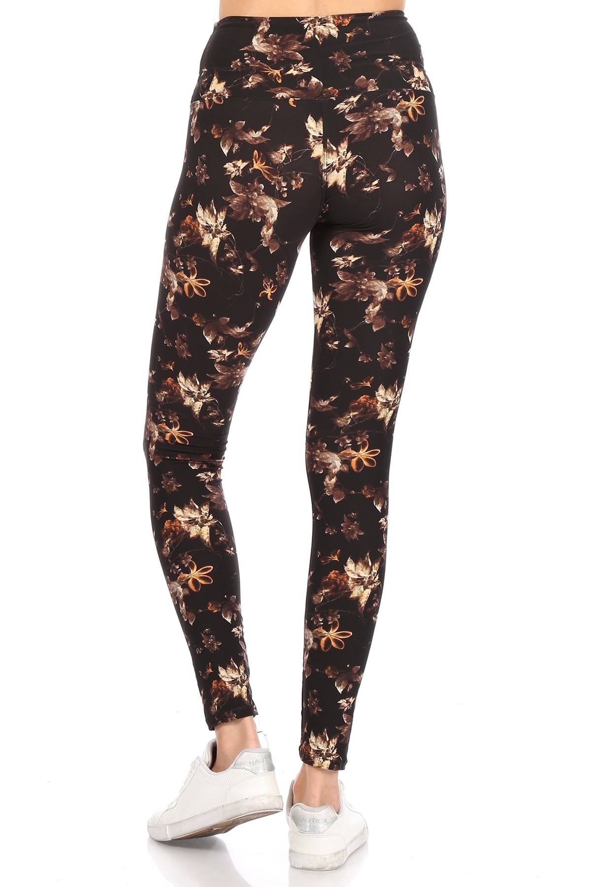 Multi Printed Knit Legging With High Waist