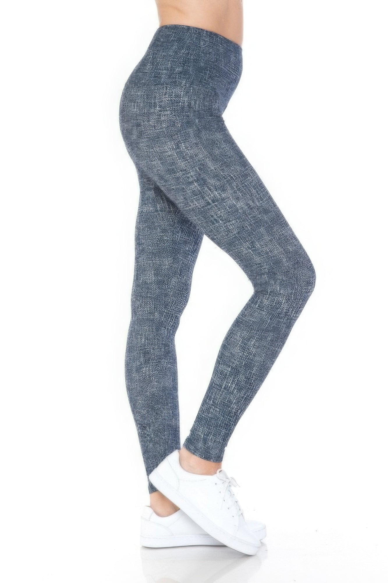 Multi Printed Knit Legging With High Waist