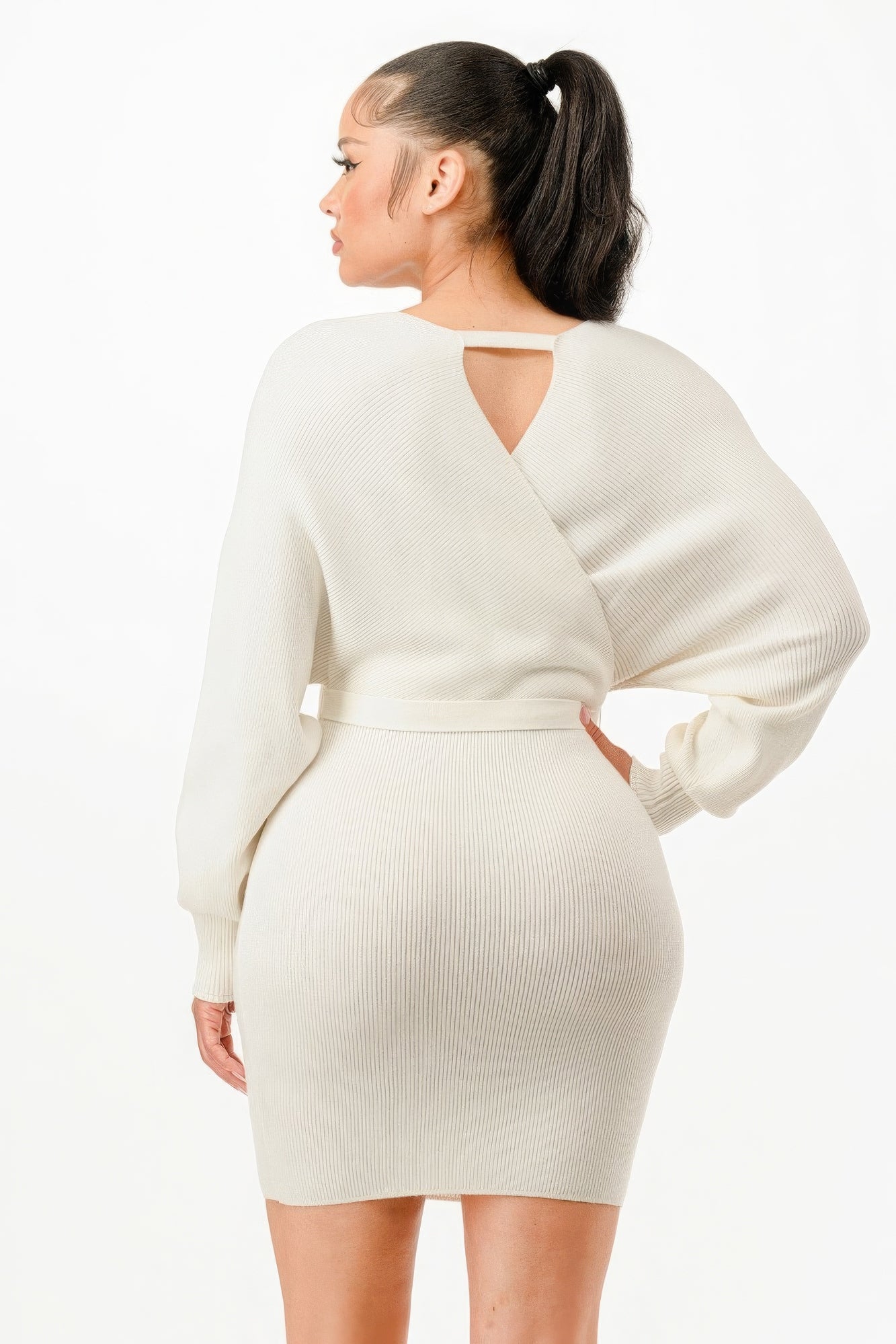 EmberWrap Off-Shoulder Dress