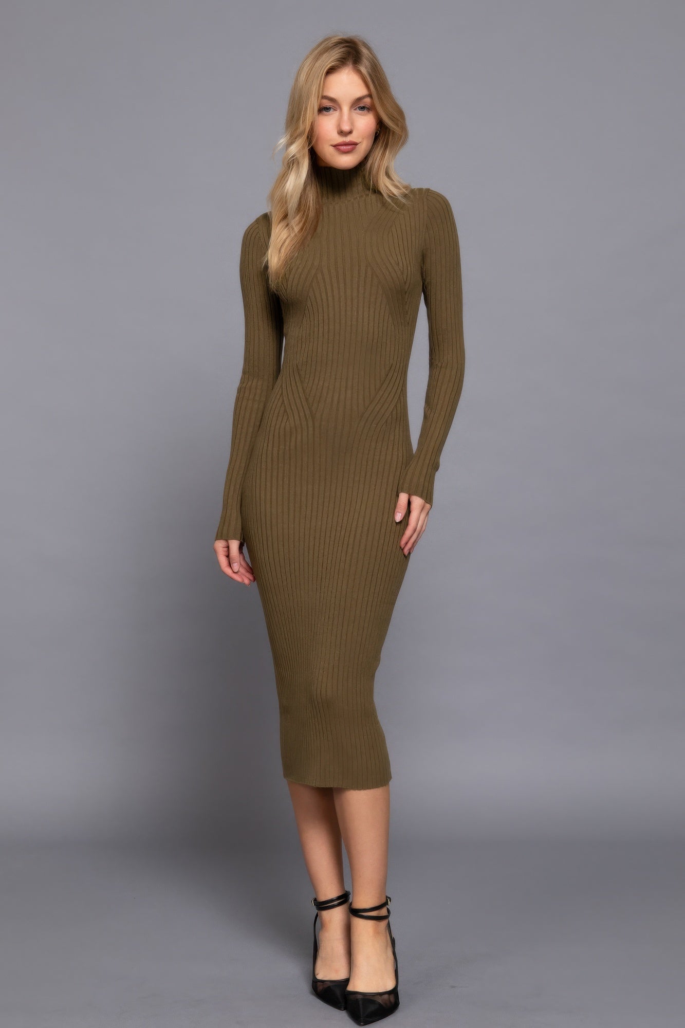 SnuggleNest High-Neck Dress