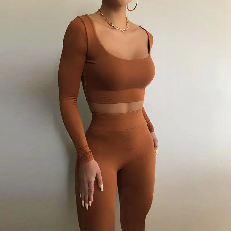 Effortless Vibes Long Sleeve Crop & Legging Set