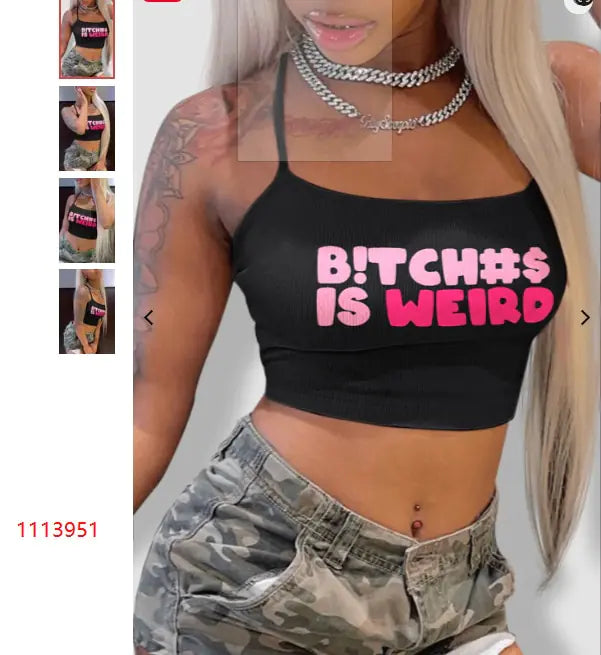 "B!tches Is Weird" Crop Top