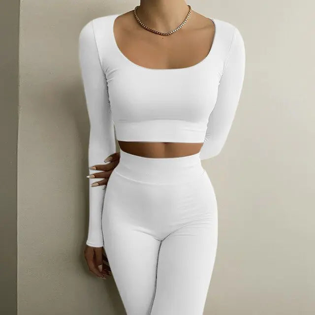 Effortless Vibes Long Sleeve Crop & Legging Set