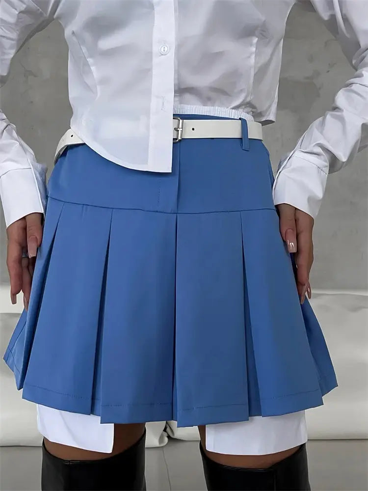 PleatWave Mini Skirt